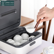 Italian ZPPSN Day-style teacup cabinet Small household minimalist Gongfu tea containing dust and multifunction