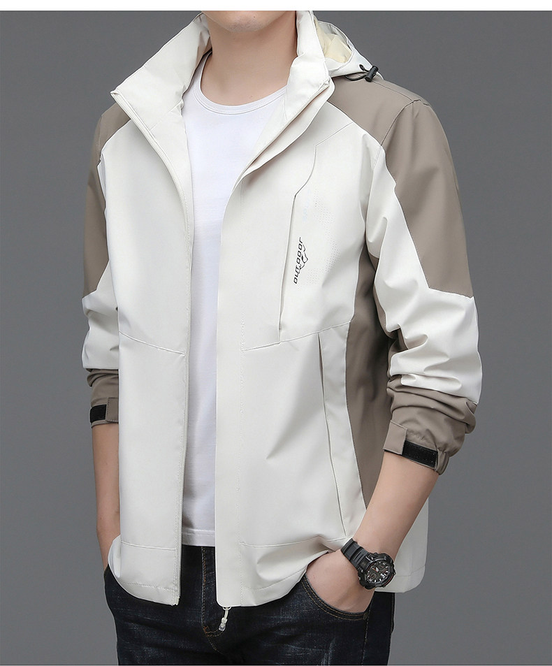 Водонепроницаемая весенняя трендовая куртка с капюшоном, 2026 года, тренд сезона Romon / Romon 