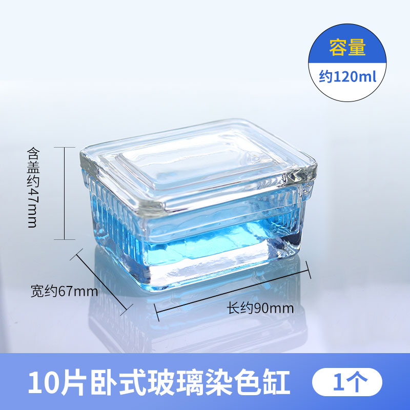 10片玻璃染色缸 载玻片染色缸 10片载玻片染色缸 卧式染色缸