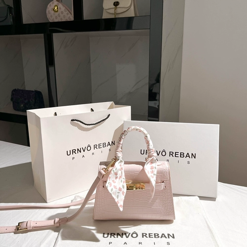 URNVO REBAN Платиновая сумка через плечо, из натуральной кожи, премиум класс