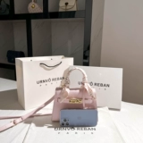 URNVO REBAN Розовая сумка через плечо, из натуральной кожи