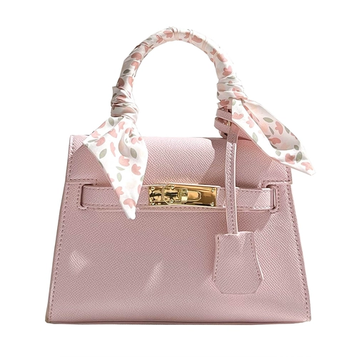 URNVO REBAN Розовая сумка через плечо, из натуральной кожи