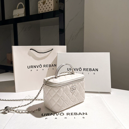 URNVO REBAN Коробка на цепочке, сумка на одно плечо, косметичка, маленькая сумка через плечо, из натуральной кожи