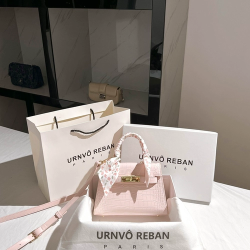 URNVO REBAN Платиновая сумка через плечо, из натуральной кожи, премиум класс