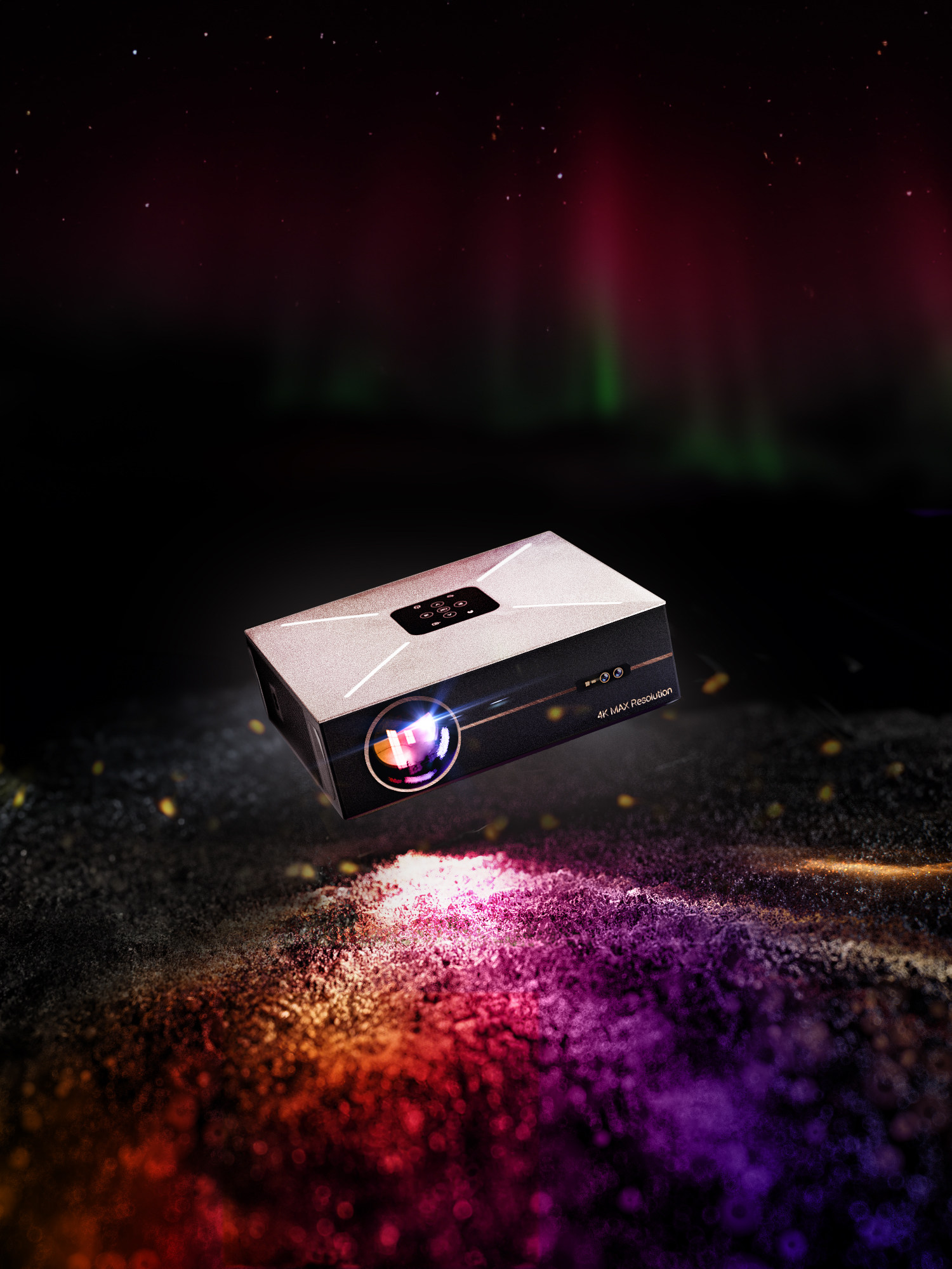 2025 New Model Daytime High-Brightness Projector for Home Use, Ultra-High-Definition 4K Wall Projection, Commercial Office Meeting, Home Theater, Bedroom, Living Room, Small Outdoor Ktv All-In-One 100inch Screen Projection Laser Projector