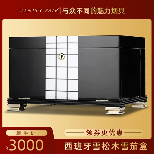 Сигарная коробка испанская кедрилолизированная увлажняющая коробка с большой пианиной пианиной