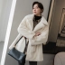 2020 áo choàng lông chồn mới cho nữ thời trang nhung dài đến đầu gối - Faux Fur