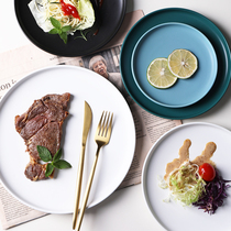 Nordic cutlery steak knife and fork plate set home Western plate dish dish creative Net red plate ins Wind plate