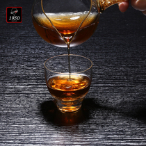 1950 Handcrafted Blown Gold Leaf Tea Cup Heat Resistant Crystal Glass Tea Bowl Single Cup Tasting Tea Gongfu Tea Cup Gift Cup