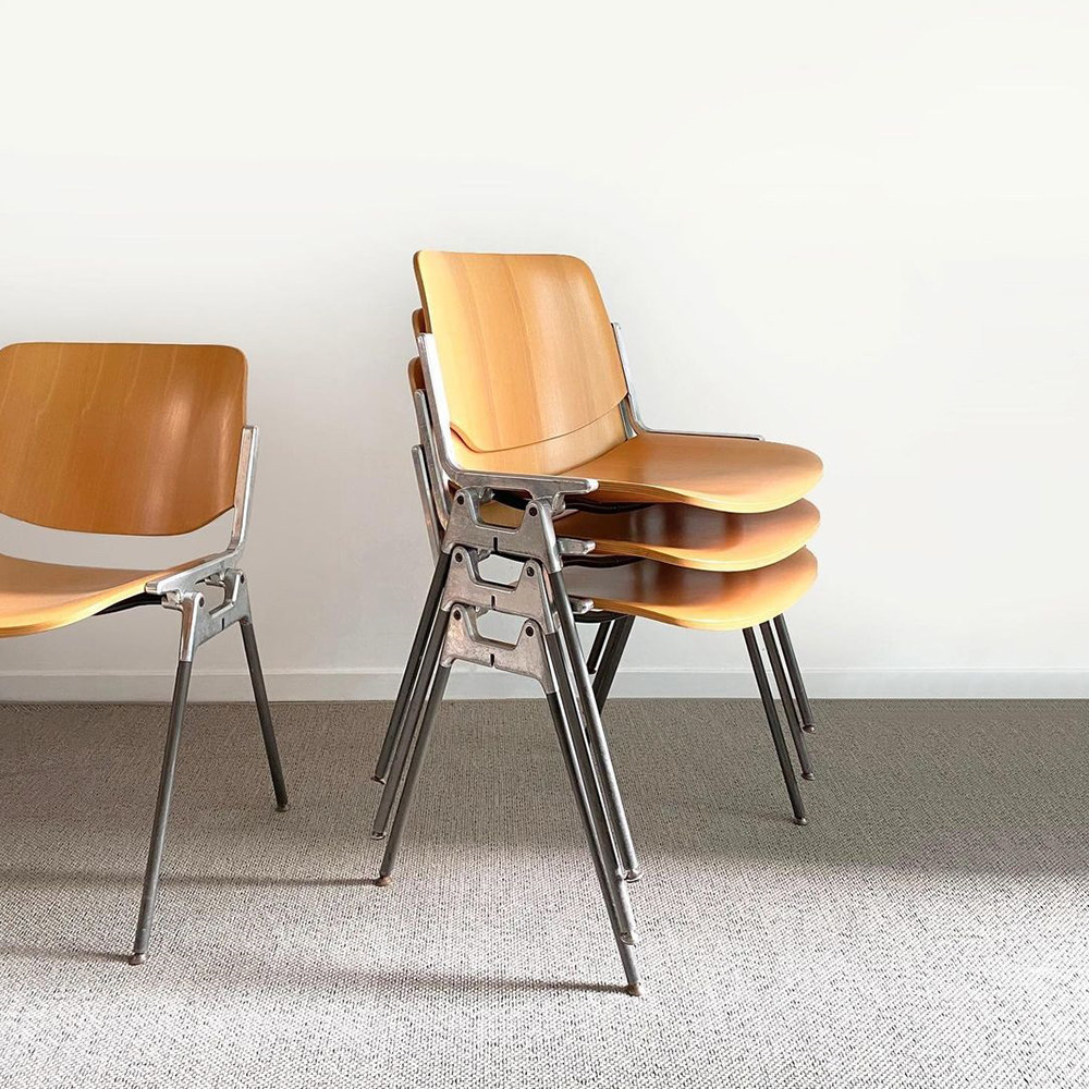 mooli home Nordic modern ins Wind family dining chair online red coffee shop clothing with ancient wind in a chair