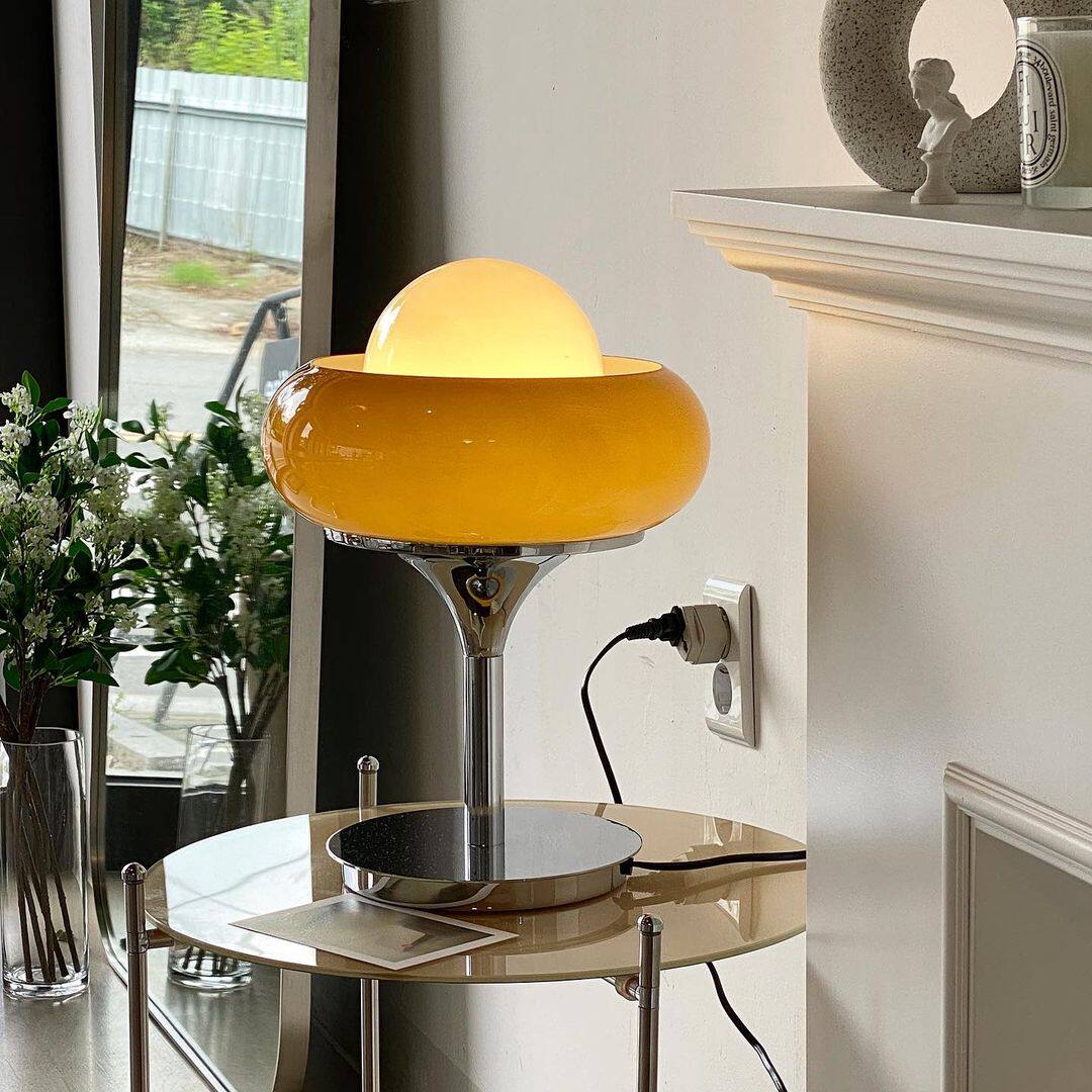 mooli home (clearance handling) ancient wind decoration table lamp Nordic modern Bauhaus bed headlights