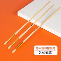 Log Round Peak Bristle Pen 4 три