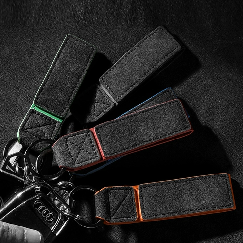 Мужской брелок, креативная высококлассная цепочка для ключей, универсальная подвеска, ключница, из натуральной кожи, делается под заказ, простой и элегантный дизайн