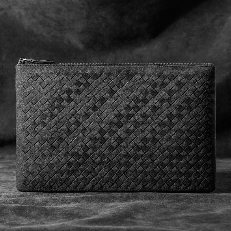 Clutch bag men's large-capacity woven envelope bag leather clutch bag handbag new 2020 fashion personality tide