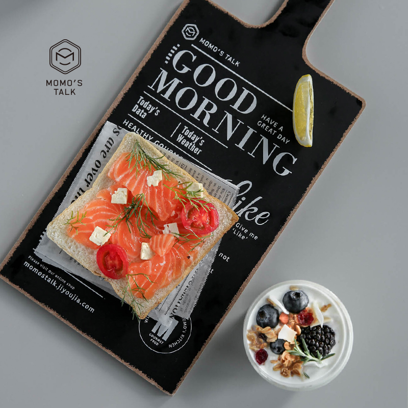 Morinins Wind Original Design Black And White Two-faced Breadboard English Letter Magazine Thermal Shield Swing Pat Props