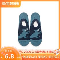 Summer thinly cute little dinosaur pattern Short Sox children 100 hitch Casual Tide Shallow Anti Slip ins boat socks