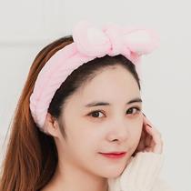 Internet celebrity face wash headband female Korean headwear makeup headband cute wash simple tiktok same style headband