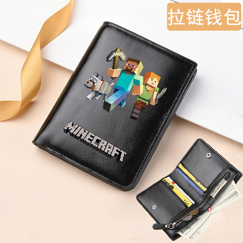 Anime Co-Branded Personalized Creative Zipper Snap Button Long and Short Children's Wallet Student Korean Style Cute Trendy Coin Purse Anime Co-Branded Personalized Creative Zipper Snap Button Long and Short Children's Wallet Student Korean Style Cute Trendy Coin Purse