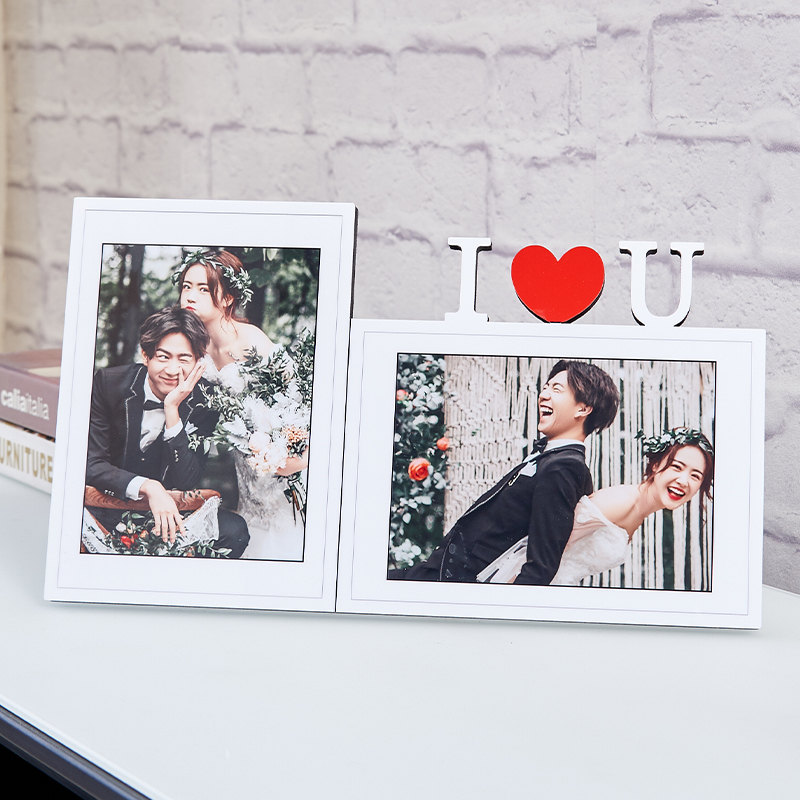 Creative Customize Photo Frame Wash Photo Made Into Photo Frame Crystal Swing Table Children Baby Wedding photo Washed Plus Photo Frame