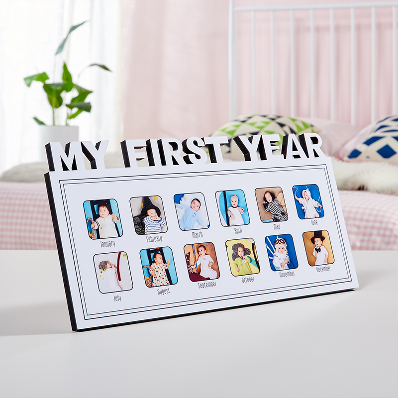 Children's creativity Custom photo frame Pendulum Bench Photos 12 Months Full Moon Photos Mark Photos Photo Book Wash Photos