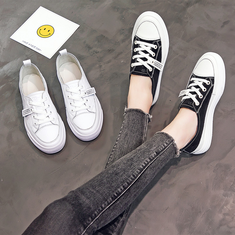 Small white women's shoes 2021 breathable new canvas Joker sports casual summer board shoes flat shoes ins tide