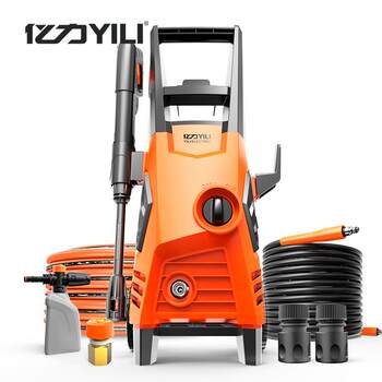 Yili 4650C High-Pressure Car Washing Machine, Household Automatic Car Washing Pump, High-Pressure Water Gun, Car Washer, High-Power Cleaning Machine