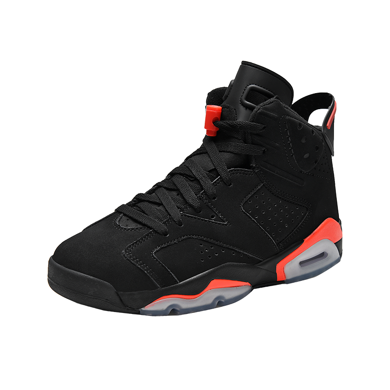 Aj6 Black Red (Blue Poison Packaging)Official website quality goods Chunyuan high   edition aj6TS jointly Army green Six crown manuscript male Joe 6 Excessive poison gym shoes tide