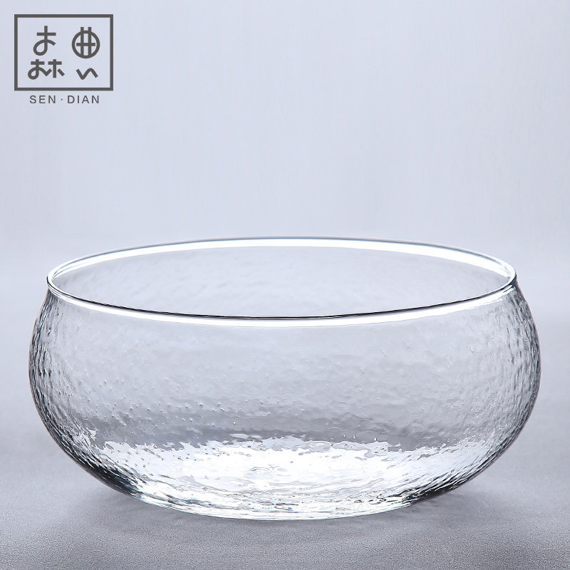 Sen Dian Japanese hammer pattern glass tea washing pen washing kung fu tea set tea ceremony accessories washing tea cup bowl high temperature resistant cup washing