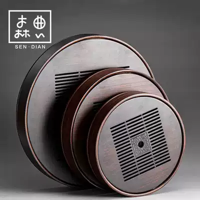 Tea tray Household tray Small tea sea dry brewing table Kung Fu tea set Bamboo tea tray Water storage type simple drain tea table