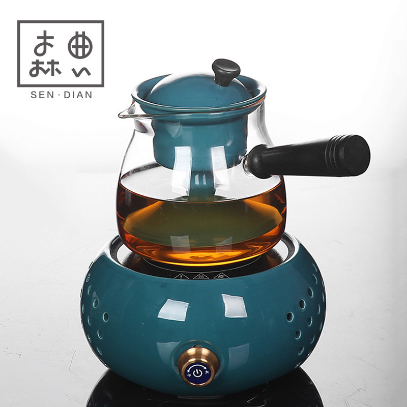 Tea brewer electric ceramic stove household glass small net red fully automatic boiling teapot tea stove kettle special for tea brewing