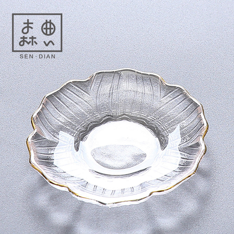 Japanese glass tea cup mat kung fu tea set accessories Daquan thermal insulation cup holder tea ceremony six gentlemen zero with tea pot mat