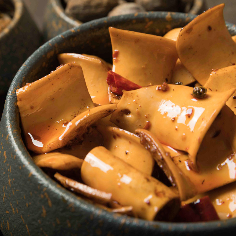 (Cold gang master) The whole store full of 3 bags of cold spicy yellow throat ready-to-eat meat braised vacuum snacks 100g