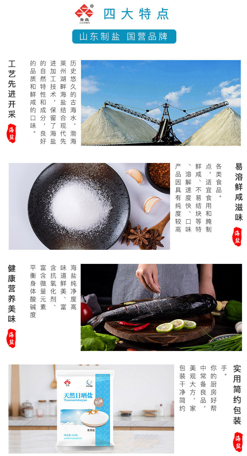 安享好物 安享B级湖盐-鲁晶加碘日晒盐 国标 