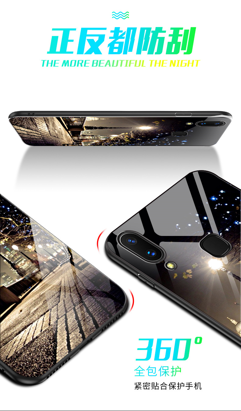 Vivo X21 phía sau vân tay điện thoại di động bao gồm tất cả mềm silicone chống rơi gương bảo vệ vỏ kính sáng - Phụ kiện điện thoại di động bao da điện thoại samsung