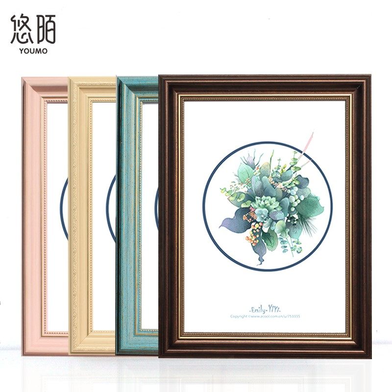 American picture frame hanging wall photo frame 4 open 8KA4A3 student child frame swing table creativity 20-inch sketch-framed custom