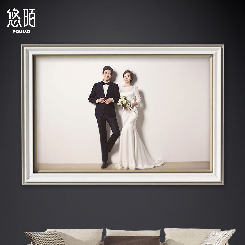 Wash Large-size Whole Family Fu Photo Frame Hanging Wall Wedding yarn 16 16 20 24 24 inch photo gallery to make picture frame pendulum table custom
