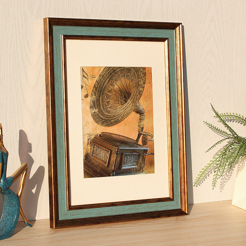 Large picture frame American frame photo frame hanging wall 20 1618 inch 4 open 8KA3 retro oil frame mounting outer frame set to do