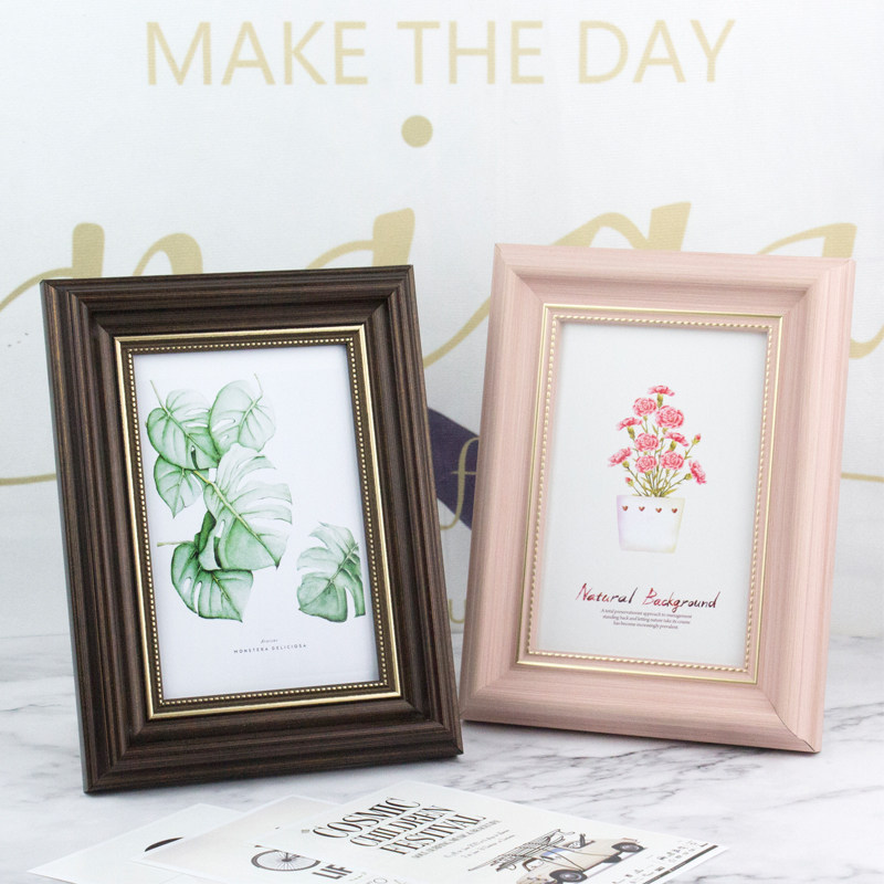 Creative fine small photo frame Pendulum Bench Brief modern 6 7 10 8 inch A4 Child phase frame Framed Framed Wall-mounted Wall