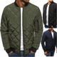 21 foreign trade winter new Amazon rhombus men's cotton jacket stand collar short cotton jacket men's clothing