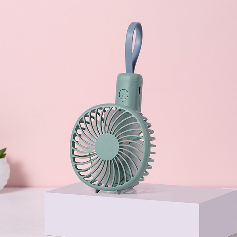 Handheld small fan silent office desk charging USB big wind portable bed student dormitory desktop small carry-on cute mini handheld folding charging type fan