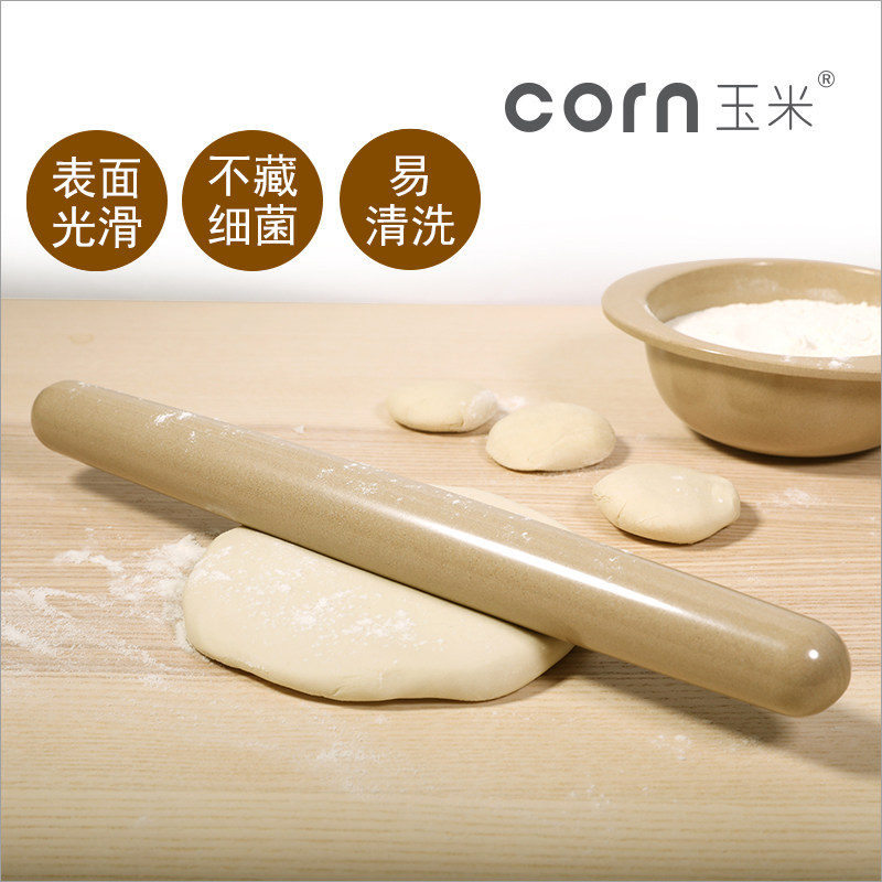 Corn household rolling pin baking tool pressing noodle stick rush noodle stick dumpling skin stick noodle stick noodle stick anti-roll non-stick
