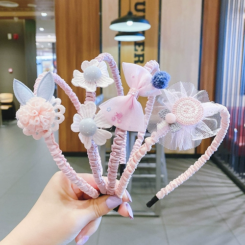 Детский демисезонный милый ободок, шпильки для волос для выхода на улицу, нескользящий аксессуар для волос для принцессы, Южная Корея