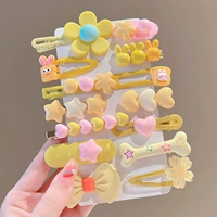 Желтая галстук-бабочка, заколка для волос, комплект, 4 предмета