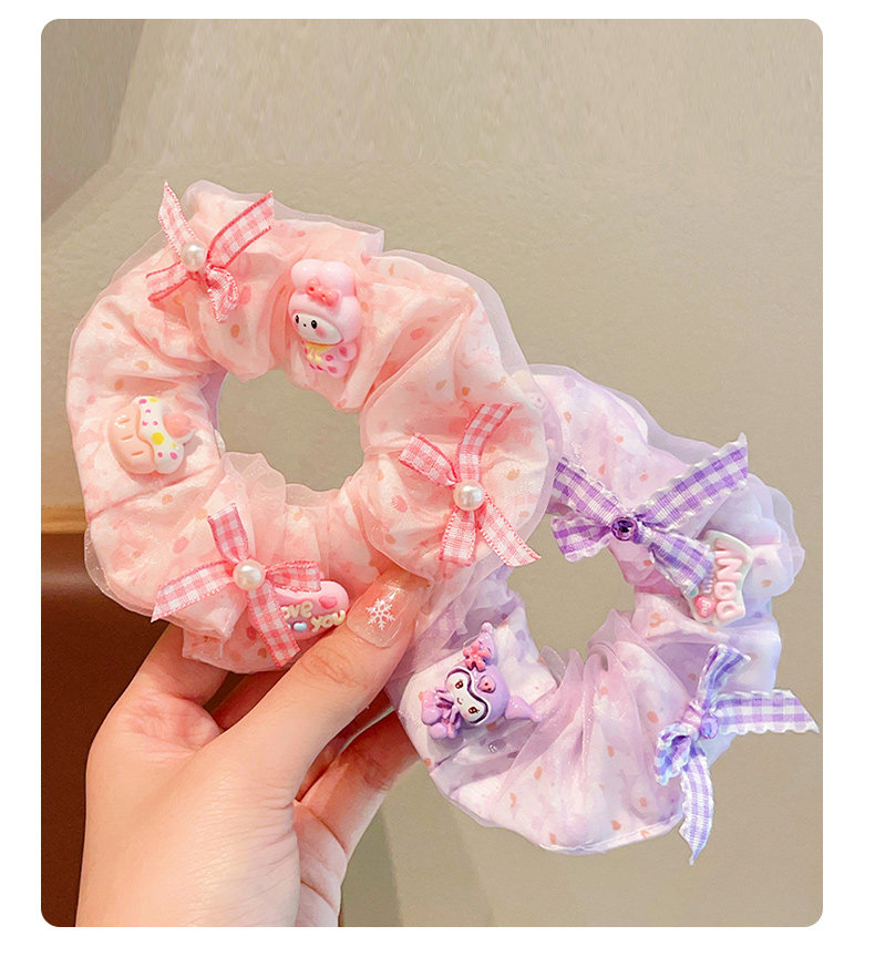 Children's Cartoon Hair Ties 2026 New Style Girls' High Ponytail Hair Bands Little Girls' Non-Damaging Hair Elastics Hair Accessories — 3