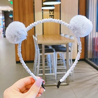 Синий шар для волос сгиба