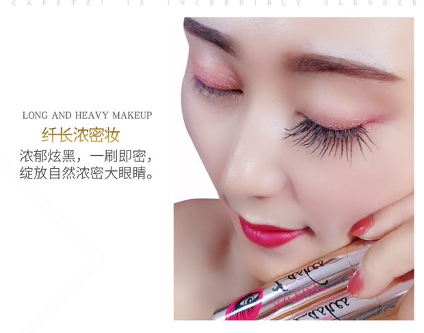 Lắc cùng mạng mascara đỏ nữ tự nhiên dài uốn dày mã hóa lâu trôi không thấm nước không nở - Kem Mascara / Revitalash mascara lameila