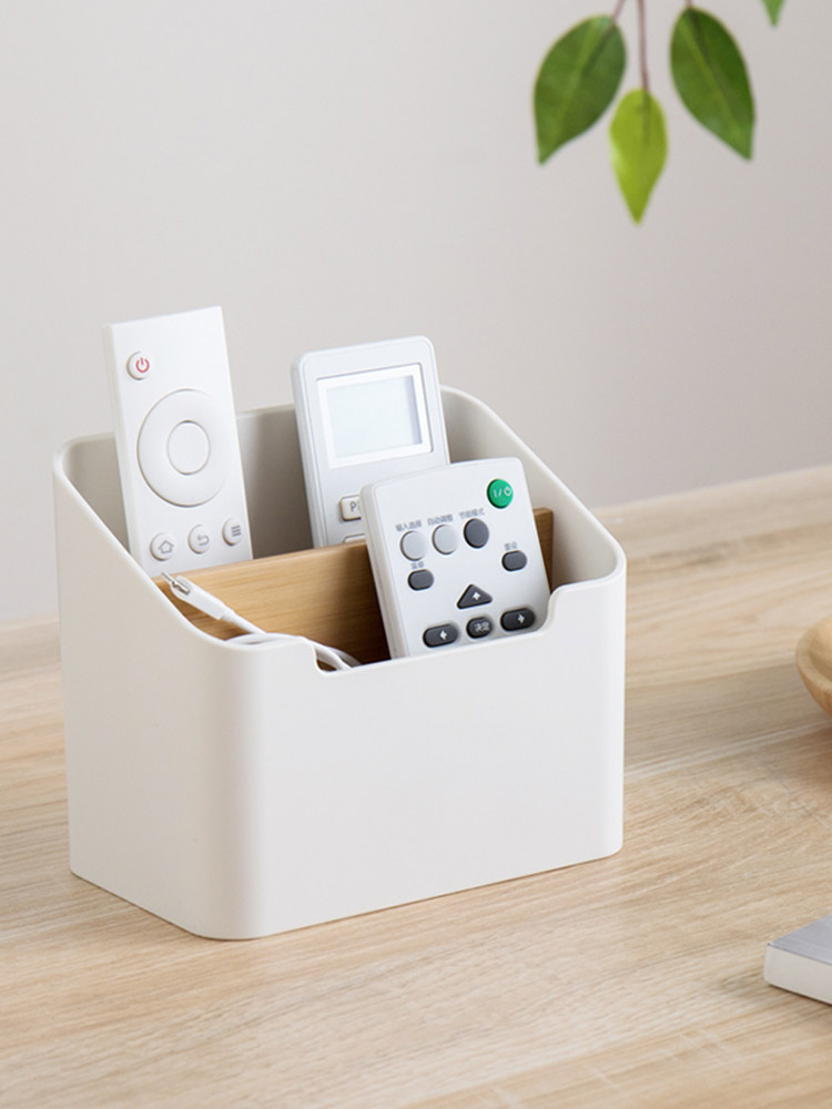 Mobile phone remote control storage box finishing box Desktop desk Coffee table storage living room household Ins Nordic style