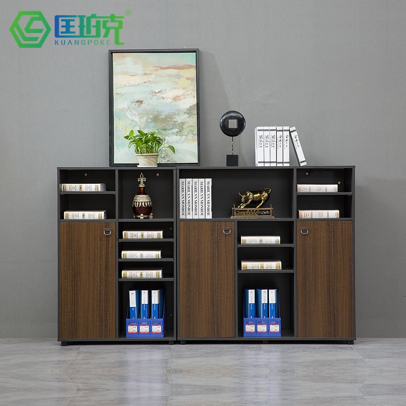 Office Short Cabinet Wooden Cabinet Window Edge Containing Cabinet Open Area Partition Cabinet Information Cabinet Tea Water Room Cabinet