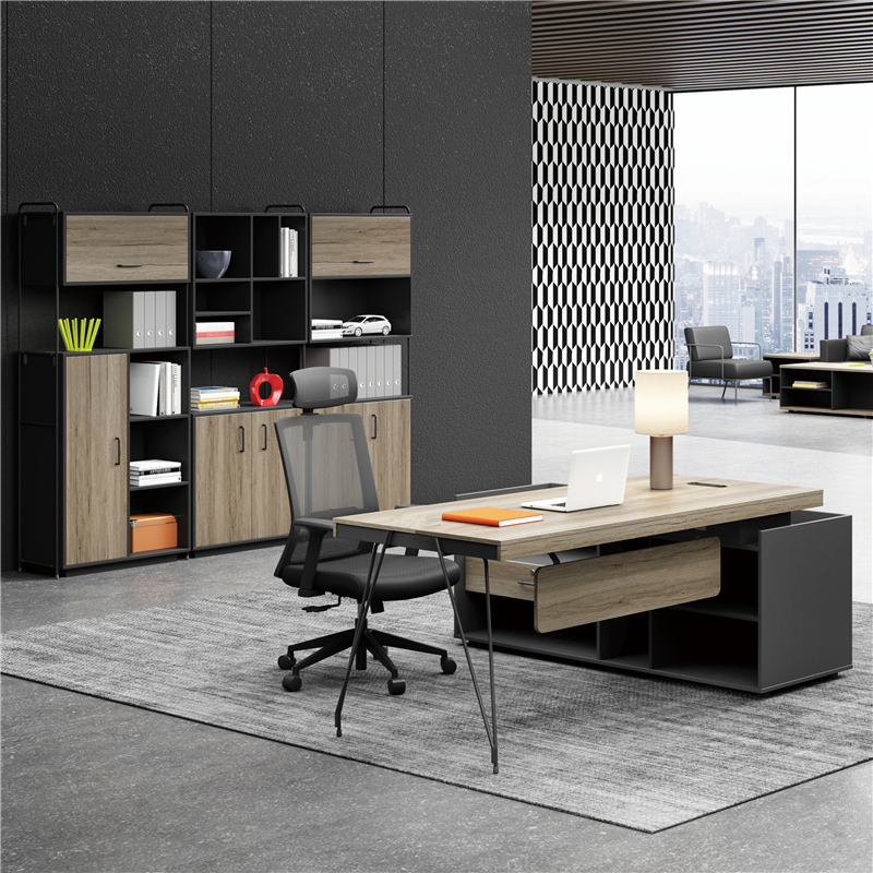 Guangdong office furniture modern industrial style boss desk simple supervisor desk creative design single manager desk