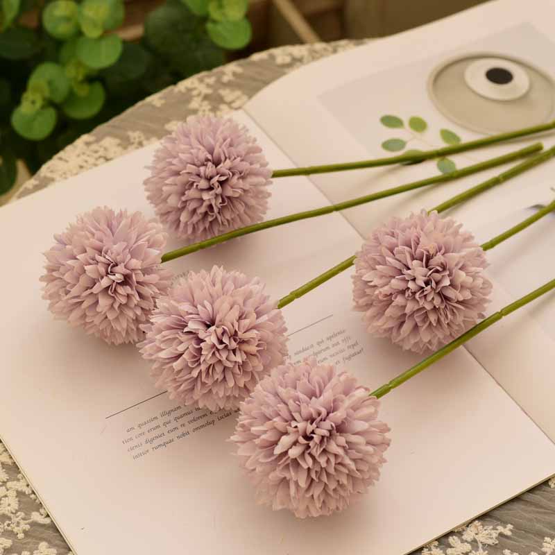 Nordic small fresh silk flowers Fake flowers Simulation flowers Living room tea table decoration ornaments Hydrangea flower arrangement table flower decoration ins